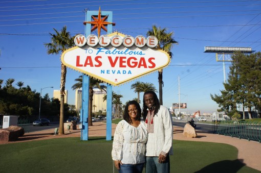 Byron L. Williams and wife, Denise Williams in Las Vegas, NV in Ukrainian garb. 