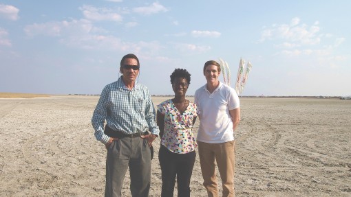 President Khama, Tamara, and U.S. Ambassador to Botswana Earl Miller